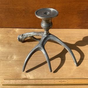 Metal antler candle holder, taper or pillar